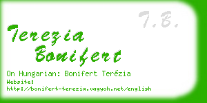 terezia bonifert business card